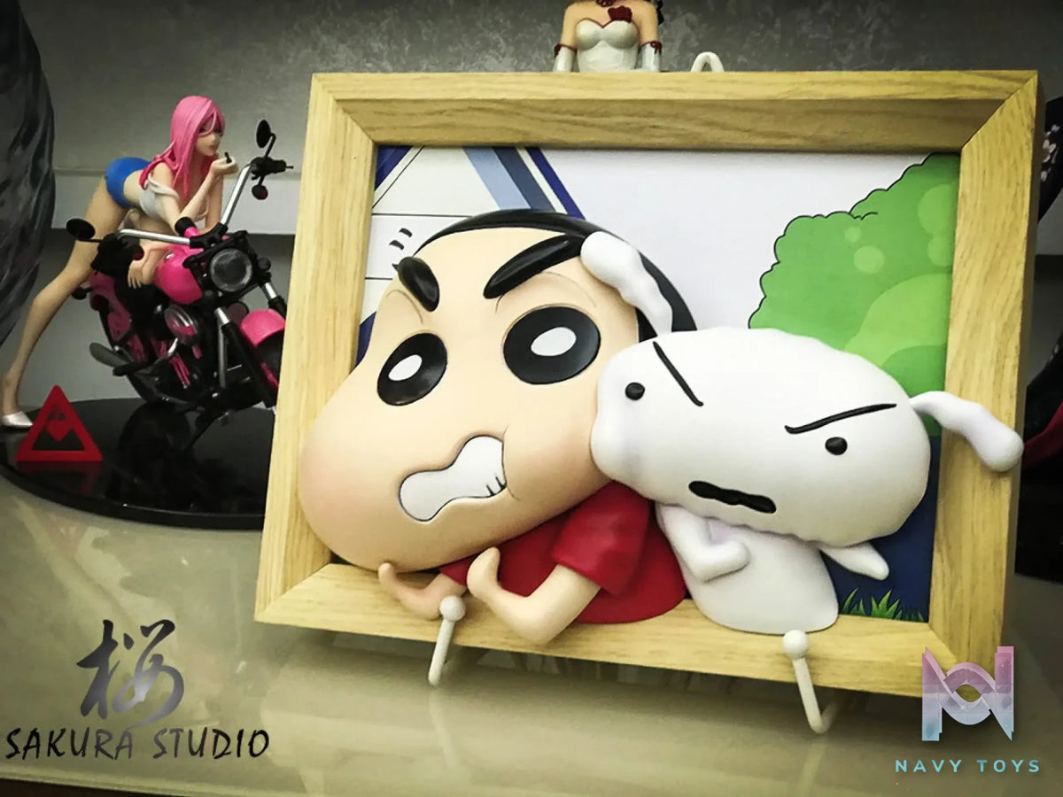 Sakura Studio X OPP Studio – Crayon Shinchan And Shiro Photo Frame
