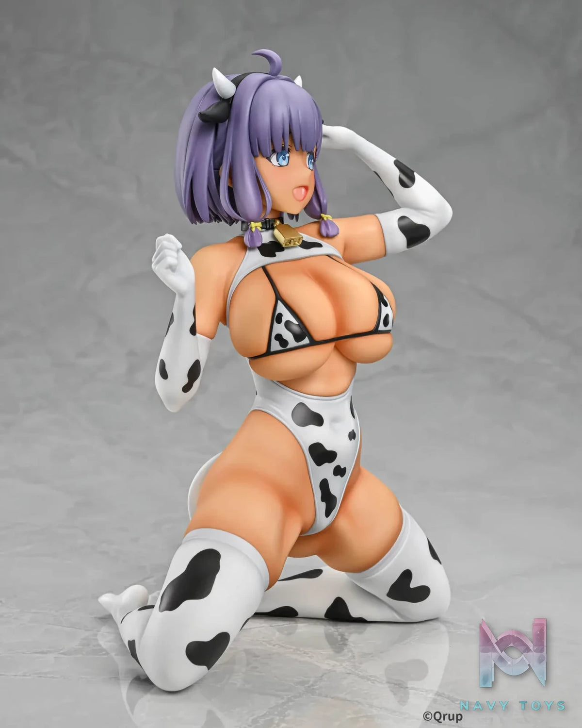 Q-six – Nukitashi THE ANIMATION Misaki Hotori Cow Pattern Costume 1/5 Complete Figure (Licensed)