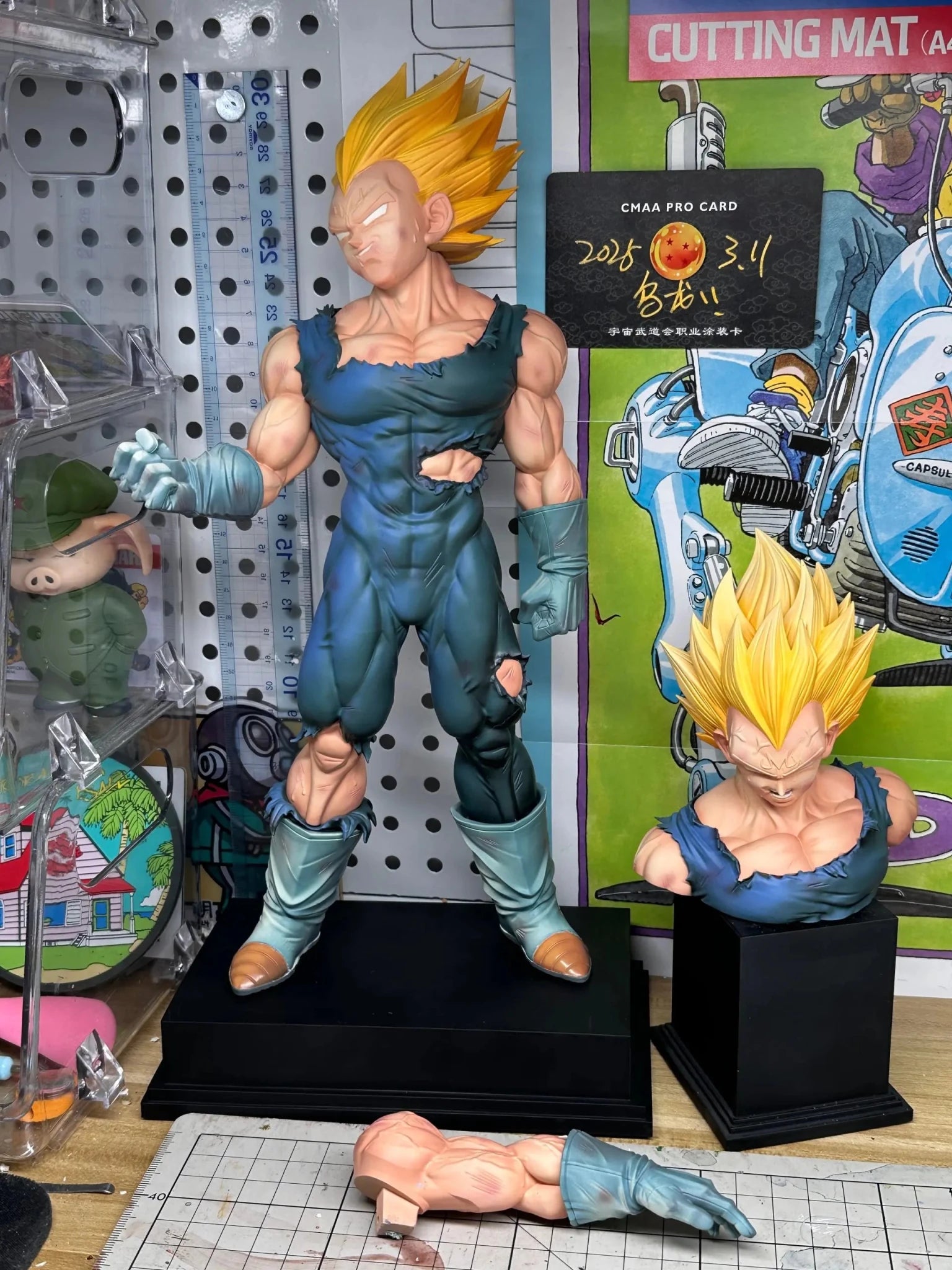 A yu Studio - Dragon Ball Goodbye Vegeta resin statue Navy Toys anime figure