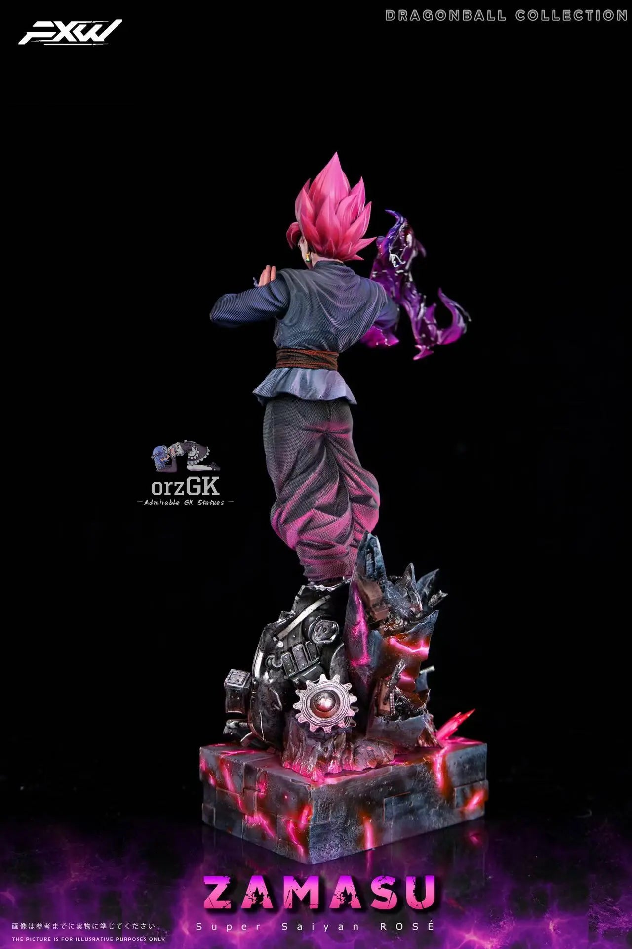 FXW Studio - Super Saiyan Rose Dragon Ball resin statue Navy Toys anime figure