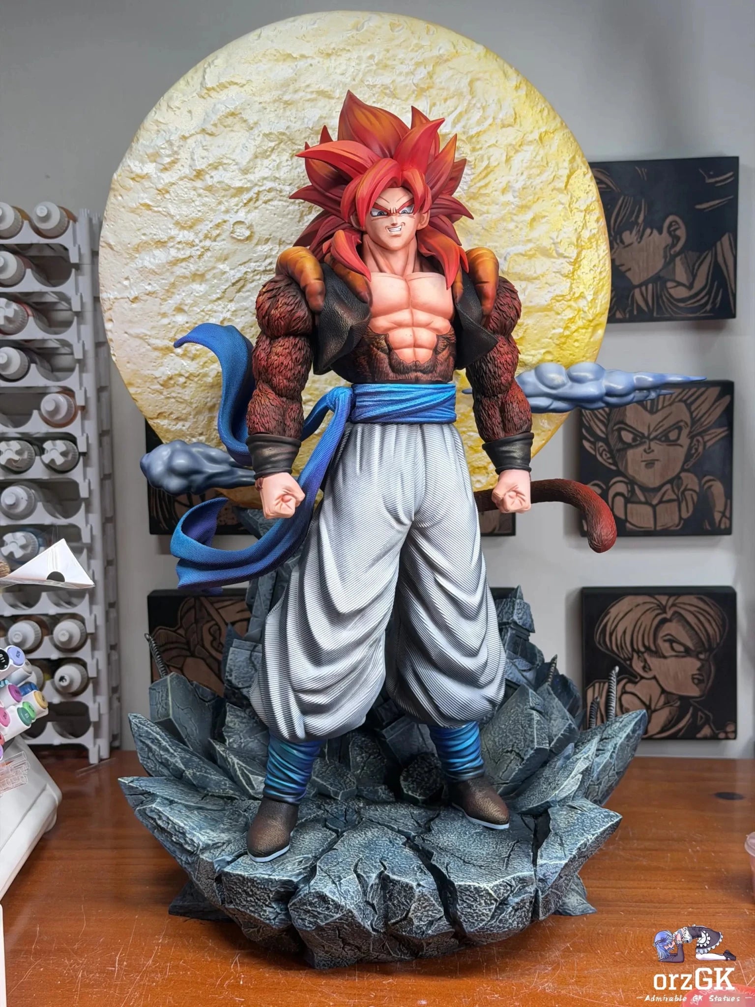 Plastic Soul Studio - Gogeta Super Saiyan 4 Dragon Ball resin statue Navy Toys anime figure