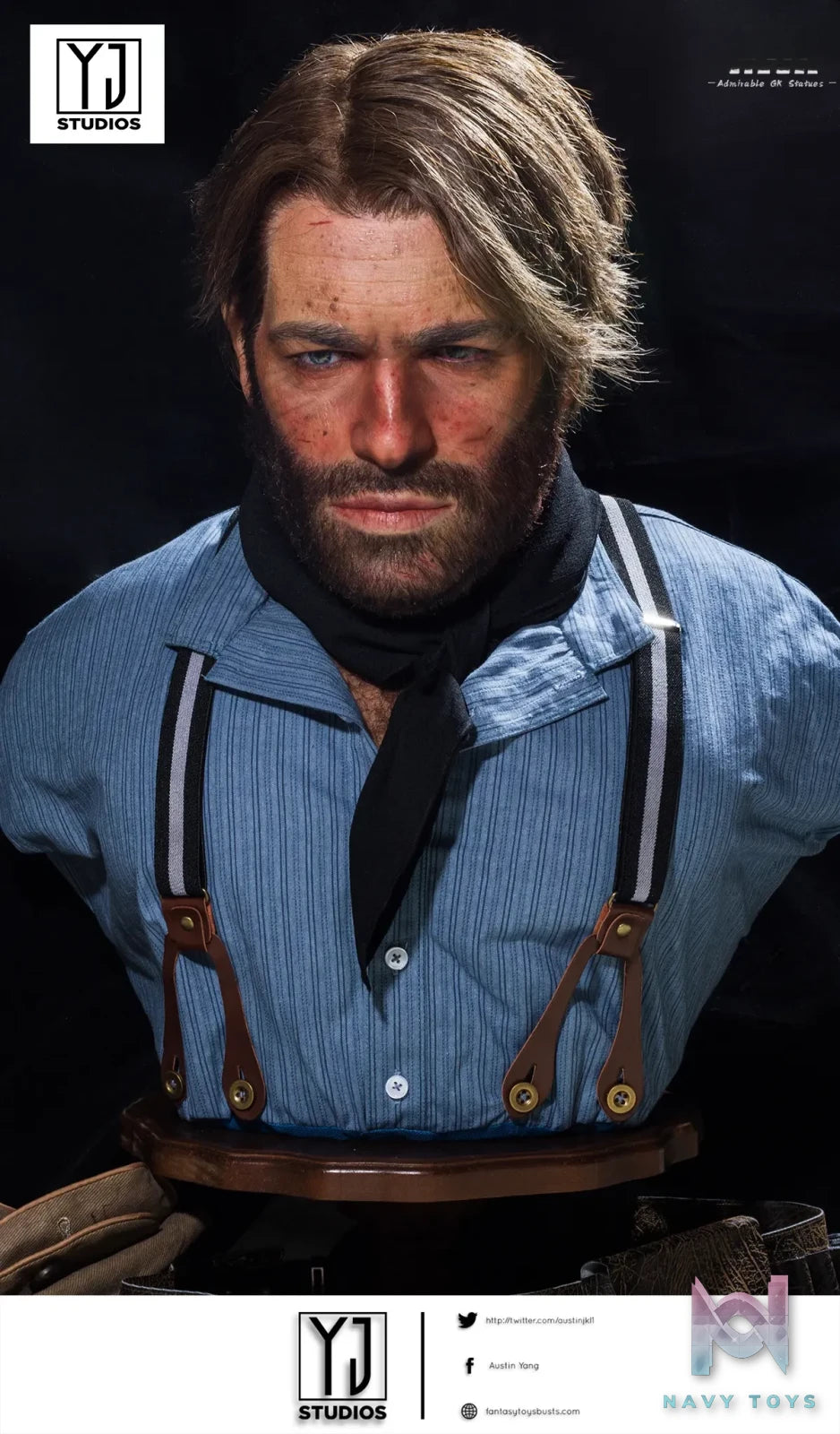 YJ Studio – Arthur Morgan 1/1 Bust Red Dead Redemption 2