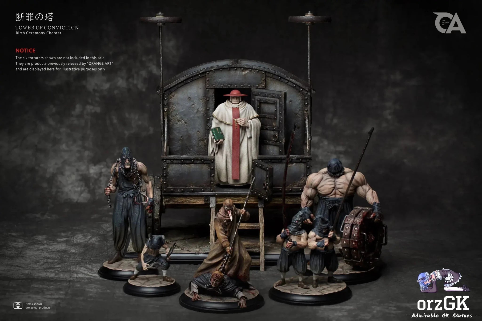 Conviction Tower Father Mozgus - Berserk - Orange Art Studio resin statue Navy Toys anime figure