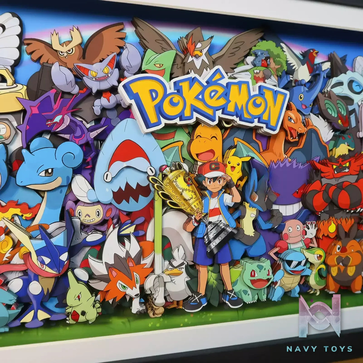 KALA HOME Studio – Pokémon Multiple Characters #01 3D Decorative Painting Pokémon