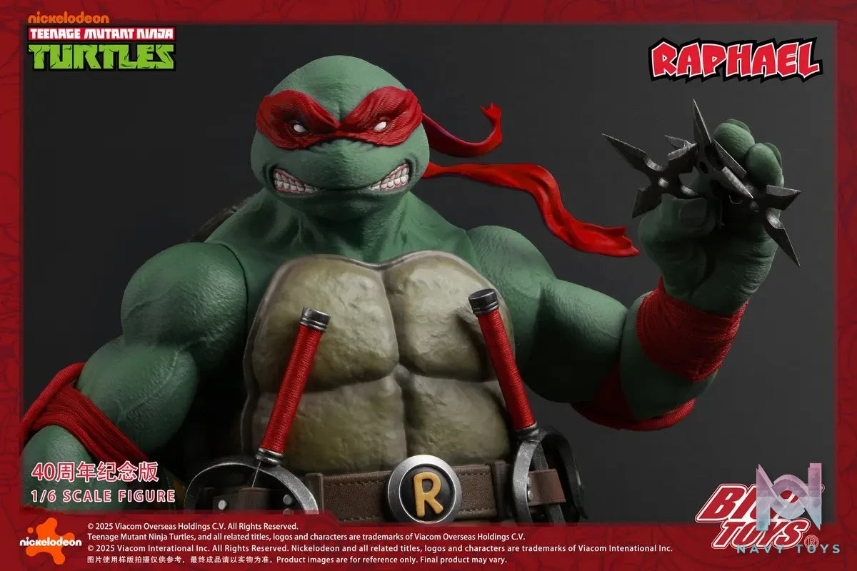 BIGFTOYS – BIGF-002 TNMT Raphael 40th Anniversary Edition 1/6 Scale Action Figure (Licensed)