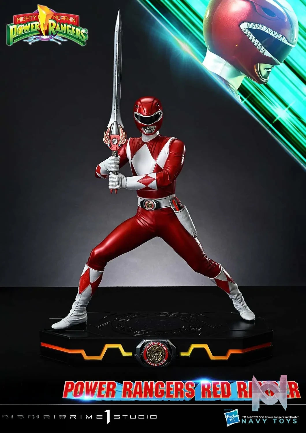 Prime 1 Studio – Premium Masterline Mighty Morphin Power Rangers Power Rangers Red Ranger PMPWR-02 (Licensed)
