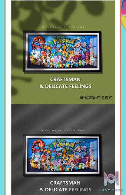Yu Zhi Jiang Studio – Pokémon Multiple Characters Series #3 3D Decorative Painting Pokémon