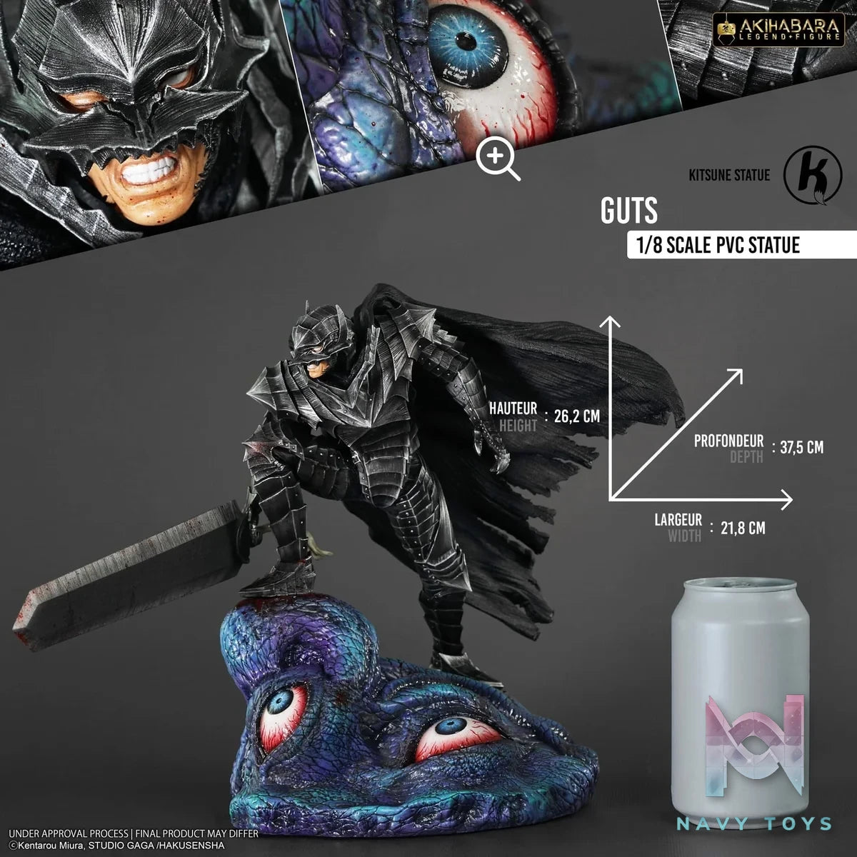 Guts - Berserk - Kitsune Statue resin statue Kisune Statue Studio anime figure