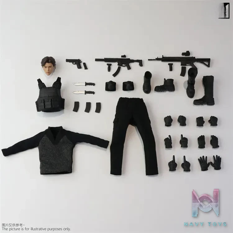 Mirrfig – MF002 Male Body 1/12 X Accessory Set (Licensed)