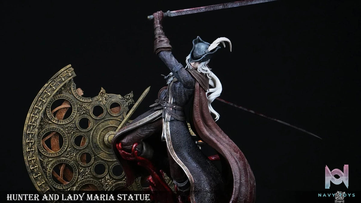 Lady Maria vs Hunter resin statue Bard studio anime figure