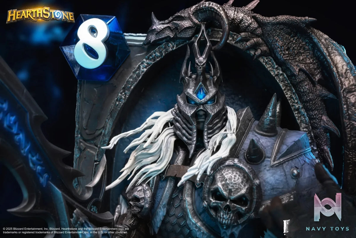 HEX Collectibles – Blizzard Official Licensed Hearthstone Lich King Card Art Statue HEXFRAME04 (Licensed)