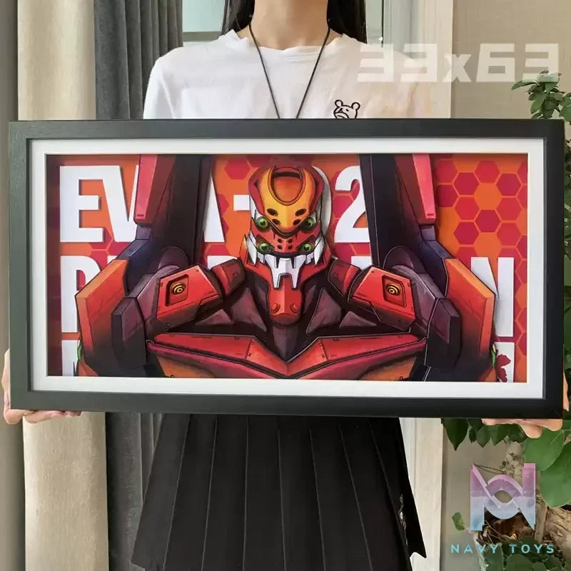 KALA HOME Studio – EVANGELION-02 3D Decorative Painting Neon Genesis Evangelion