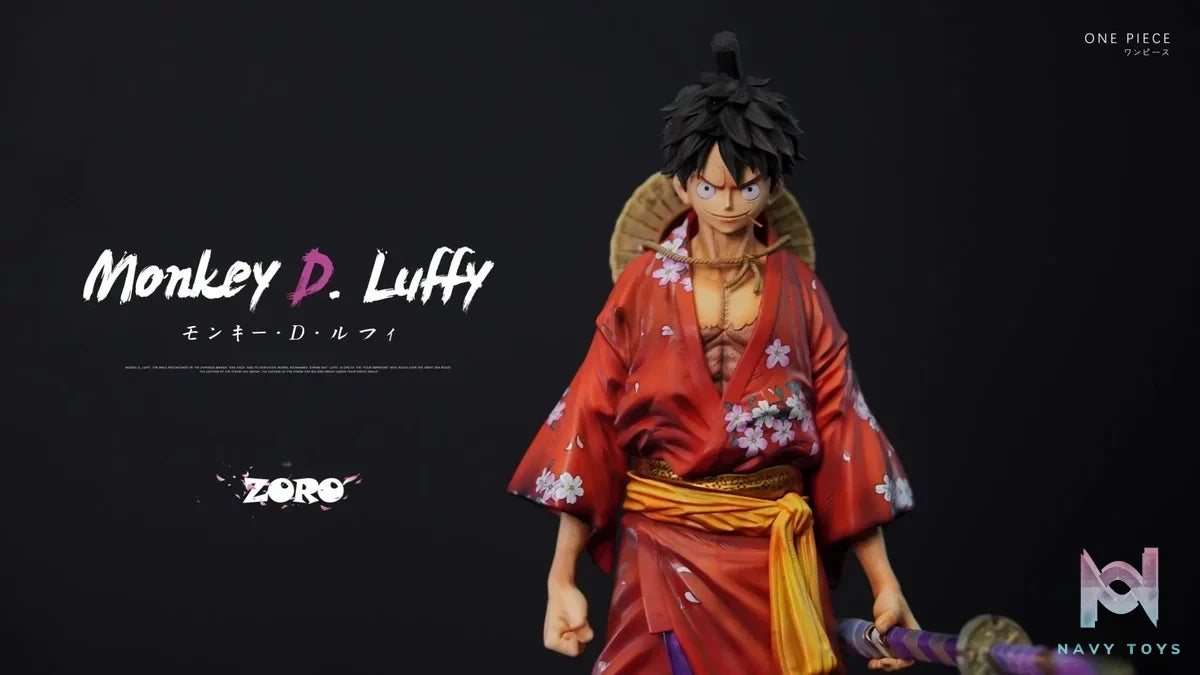 Zoro Studio - One Piece Kimono Luffy resin statue Navy Toys anime figure