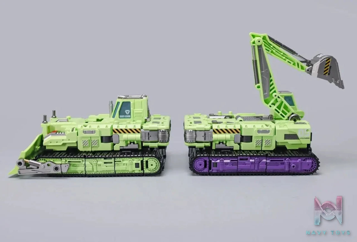Ji Xie Ru Qin Studio – Original GLA05 & GLA06 Excavator + Bulldozer Set (Licensed)
