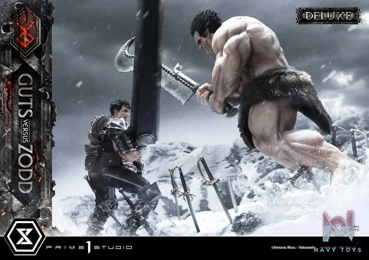 Guts versus Zodd UDMBR-01 UDMBR-01DX (Licensed) - Ultimate Diorama Masterline Berserk - Prime 1 Studio resin statue Navy Toys anime figure