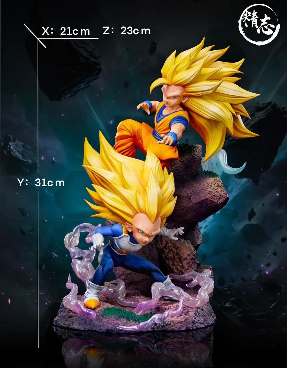 Goku SSJ3 & Vegeta - Dragon Ball - Jing Zhi Studio resin statue Jing Zhi Studio anime figure