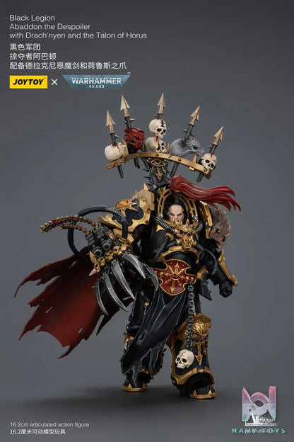 JOYTOY – 1/18 Black Legion Abaddon the Despoiler with Drach’nyen and the Talon of Horus JT02922 (Licensed)