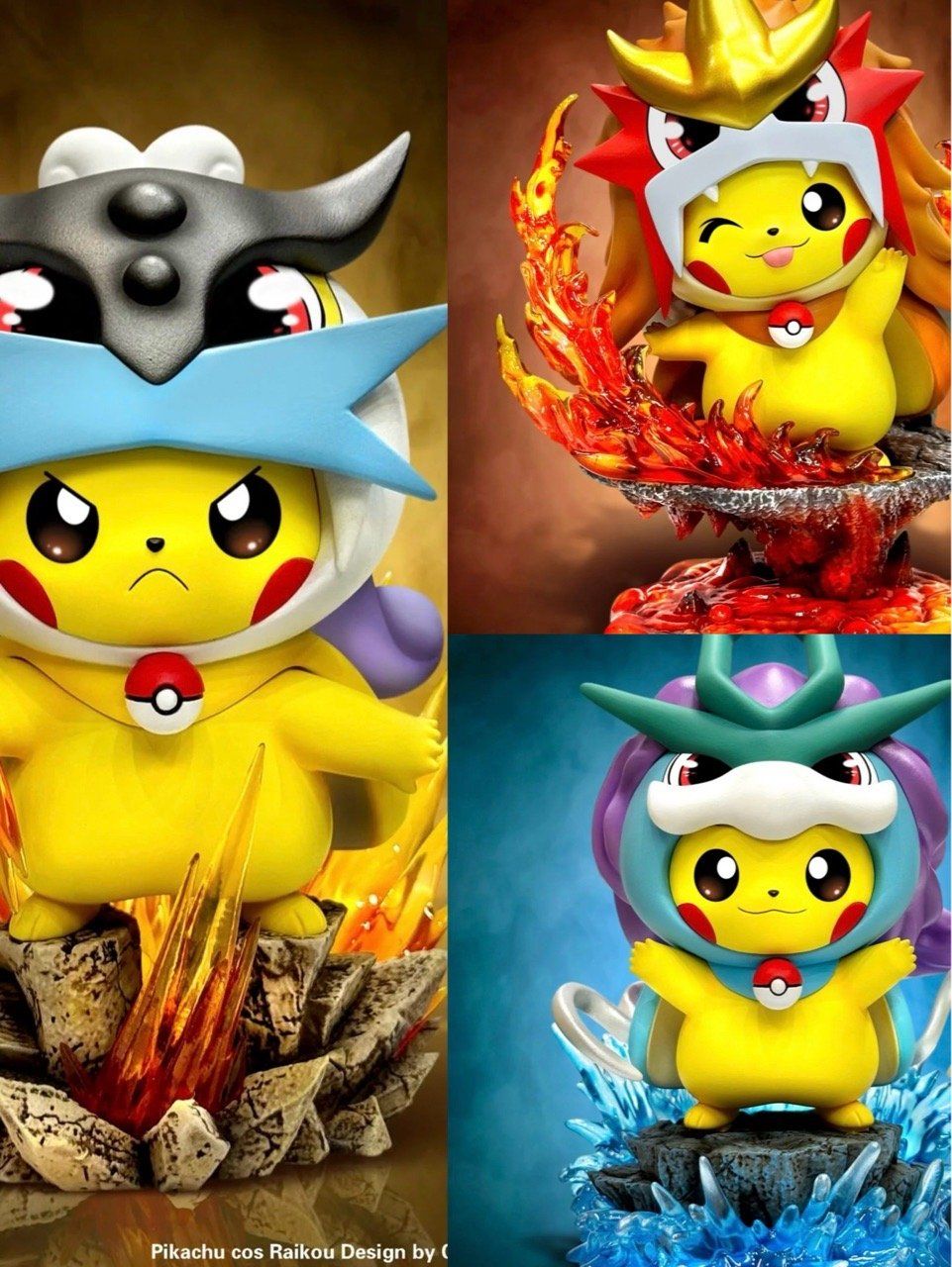 Pikachu Cosplay Three sacred - Pokemon - Cheese Studio resin statue Cheese Studio anime figure