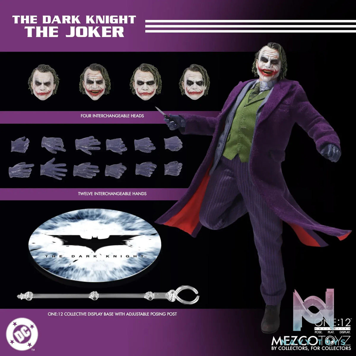 Mezco Studio – 1/12 The Dark Knight: The Joker (Licensed)