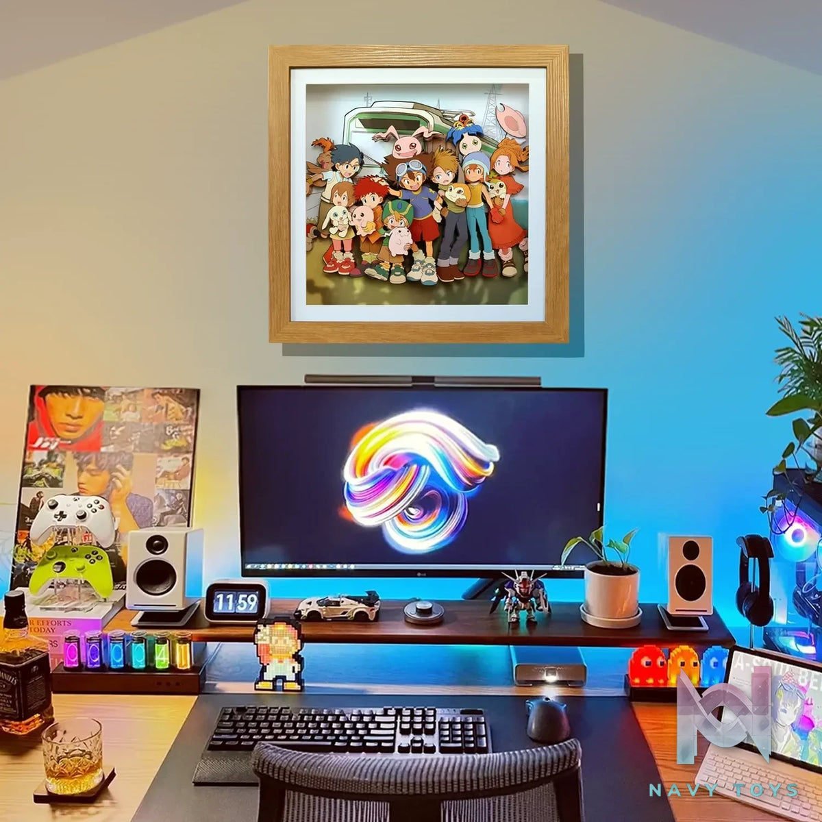 KALA HOME Studio – Digimon Multiple Characters #02 3D Decorative Painting Digimon