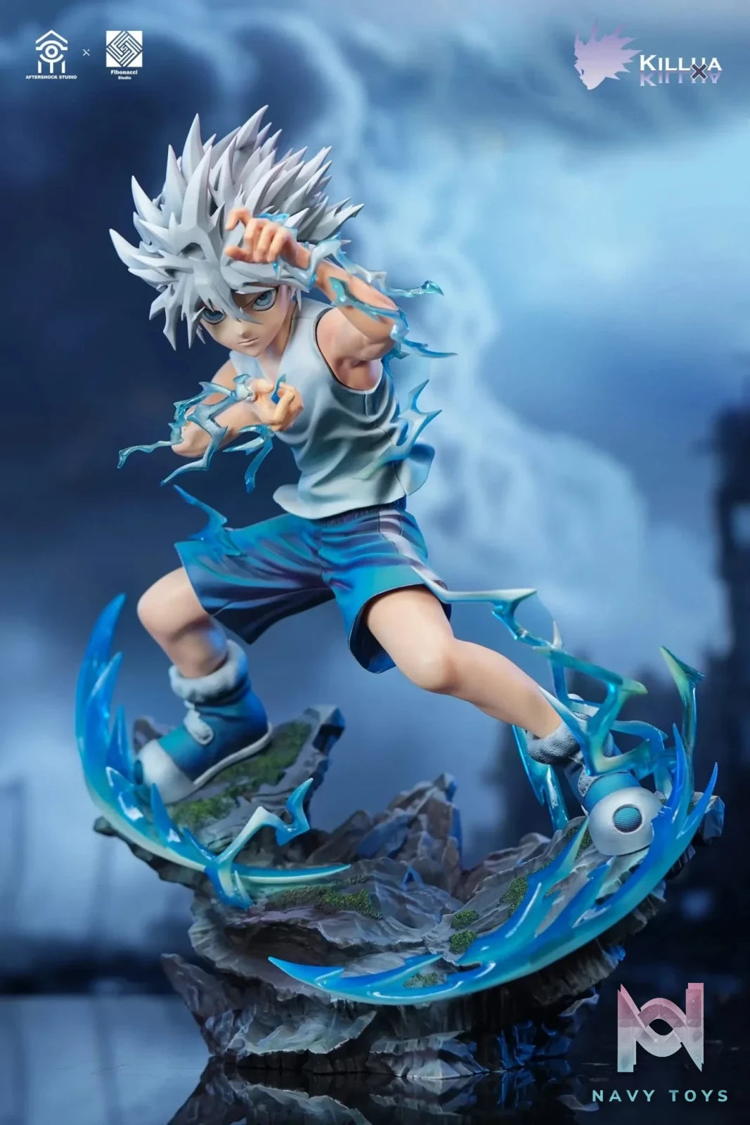 Aftershock Studio & Fibonacci Studio - HUNTER × HUNTER Killua Zoldyck & Gon Freecss resin statue Navy Toys anime figure