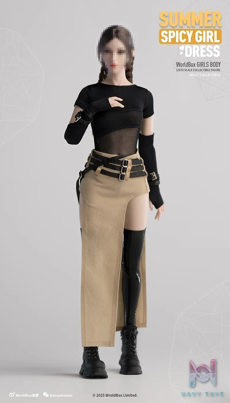 Worldbox – Original 1/6 Spring and Summer Mesh Slit Low Waist Skirt (Licensed)