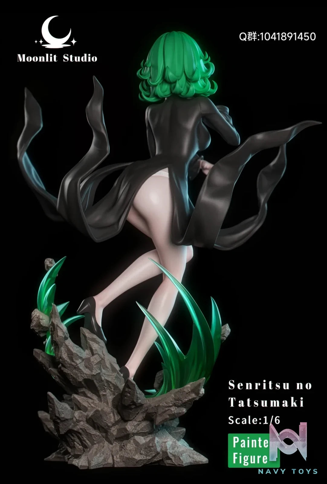 Moonlit Studio - One Punch Man Tornado of Terror Tatsumaki resin statue Navy Toys anime figure