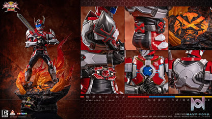 DHZT Studio – 1/6 Scale Armor Hero Atlas Audio-Luminescent Statue (Licensed)
