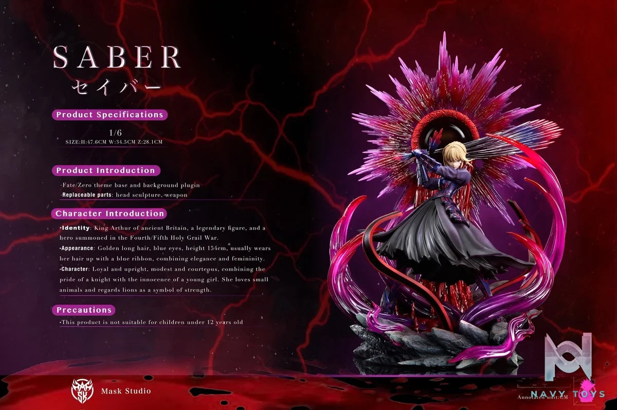 Saber Alter resin statue mask studio anime figure