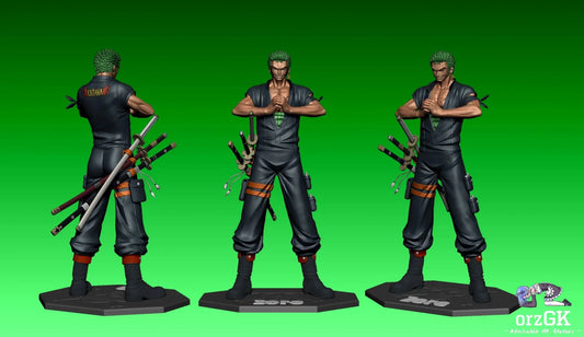 JW Studio - Straw Hat Pirates 3 Roronoa Zoro One Piece resin statue Navy Toys anime figure