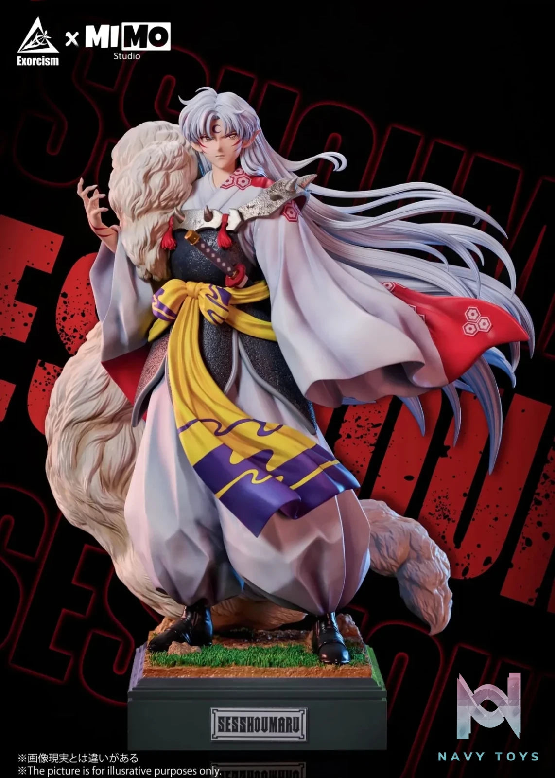 Mimo Studio & Exorcism Studio - Inuyasha Sesshoumaru Statue resin statue Navy Toys anime figure