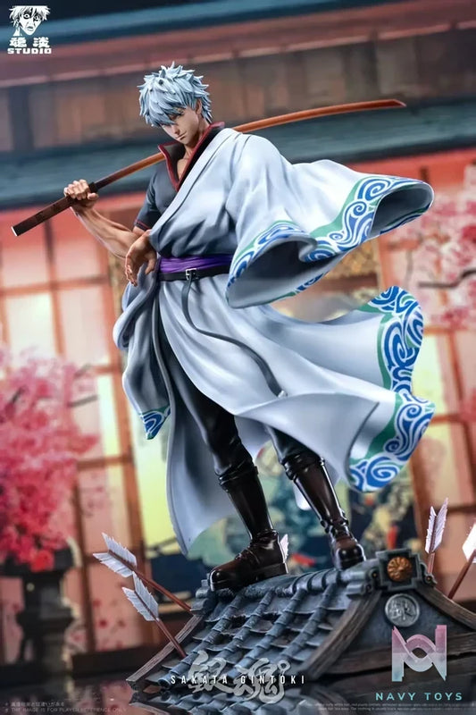 Hun Dan Studio - Gin Tama Gintoki Sakata resin statue Navy Toys anime figure
