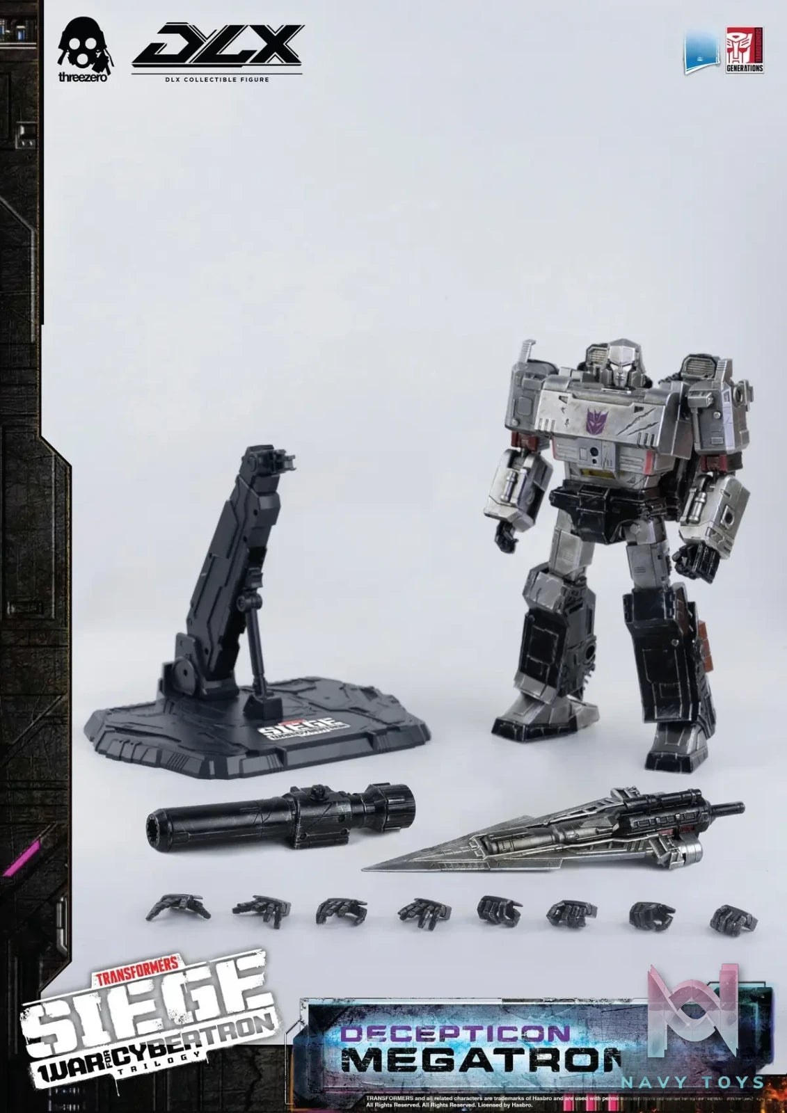 Threezero – Transformers: War for Cybertron DLX 10-inch Megatron (Licensed)