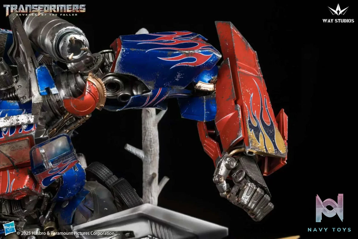 WAY Studio – Transformers: Revenge of the Fallen Series Optimus Prime vs Megatron Scene Statue (Licensed)