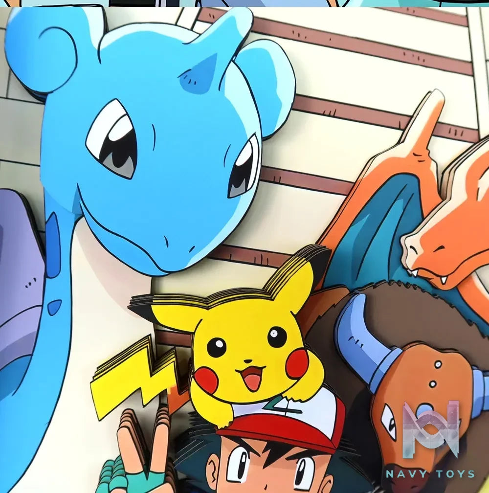 KALA HOME Studio – Pokémon Multiple Characters #12 3D Decorative Painting Pokémon