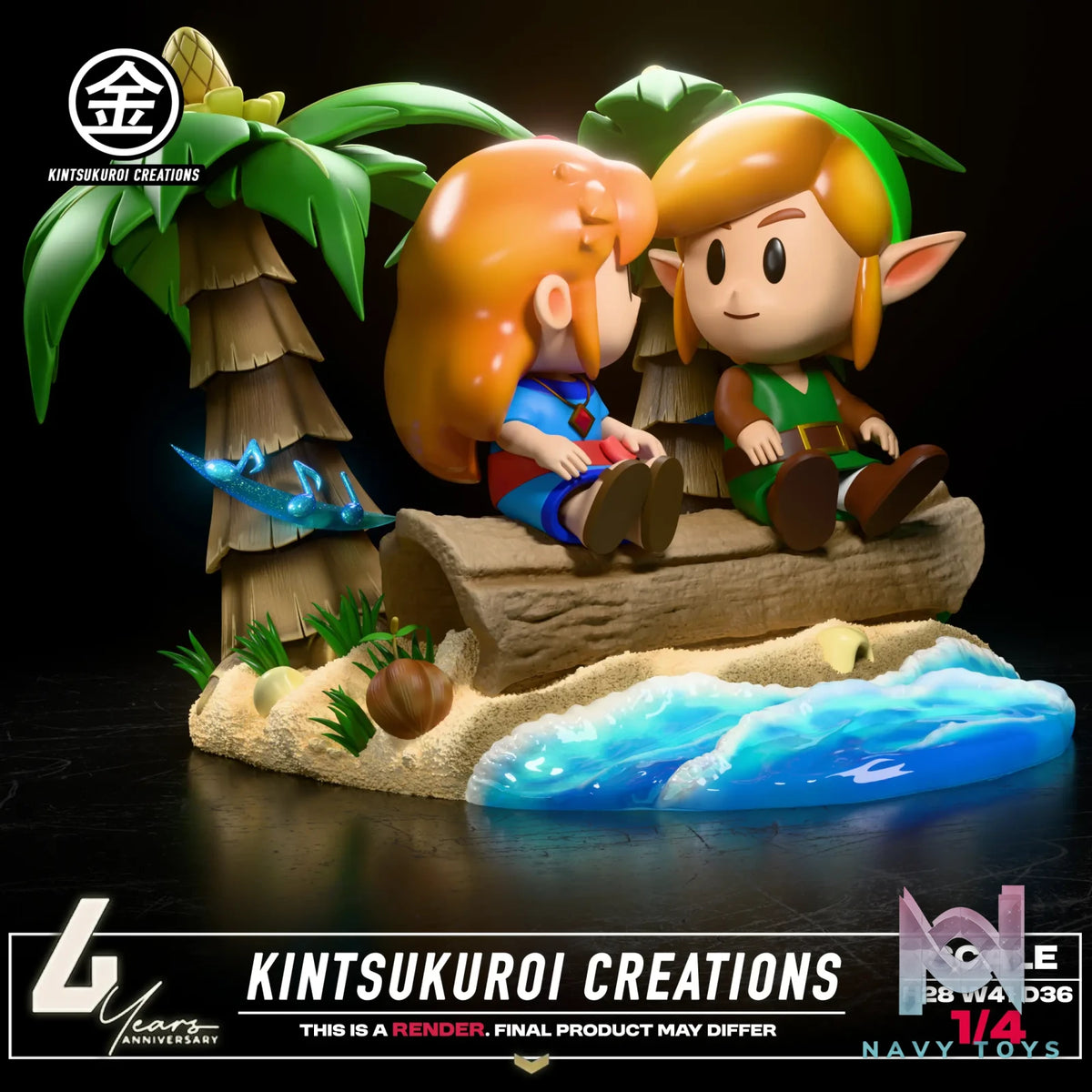 Kintsukuroi Creations Studio – The Legend of Zelda LINK AND MARIN 14 DIORAMA