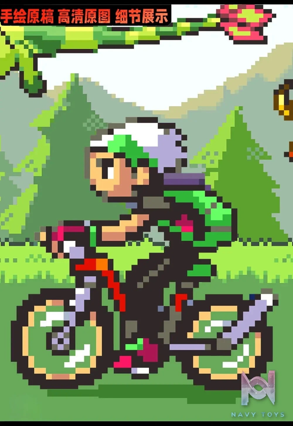 KALA HOME Studio – Pokémon Emerald Version Pixel Art 3D Decorative Painting Pokémon