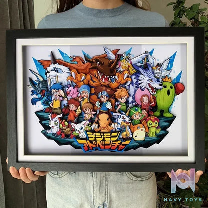 KALA HOME Studio – Digimon Multiple Characters #04 3D Decorative Painting Digimon