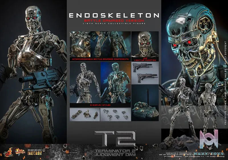 HOTTOYS – Movie Masterpiece DIECAST 1/6 Endoskeleton (Battle Damage) MMS840D77 (Licensed)