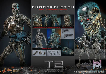 HOTTOYS – Movie Masterpiece DIECAST 1/6 Endoskeleton (Battle Damage) MMS840D77 (Licensed)