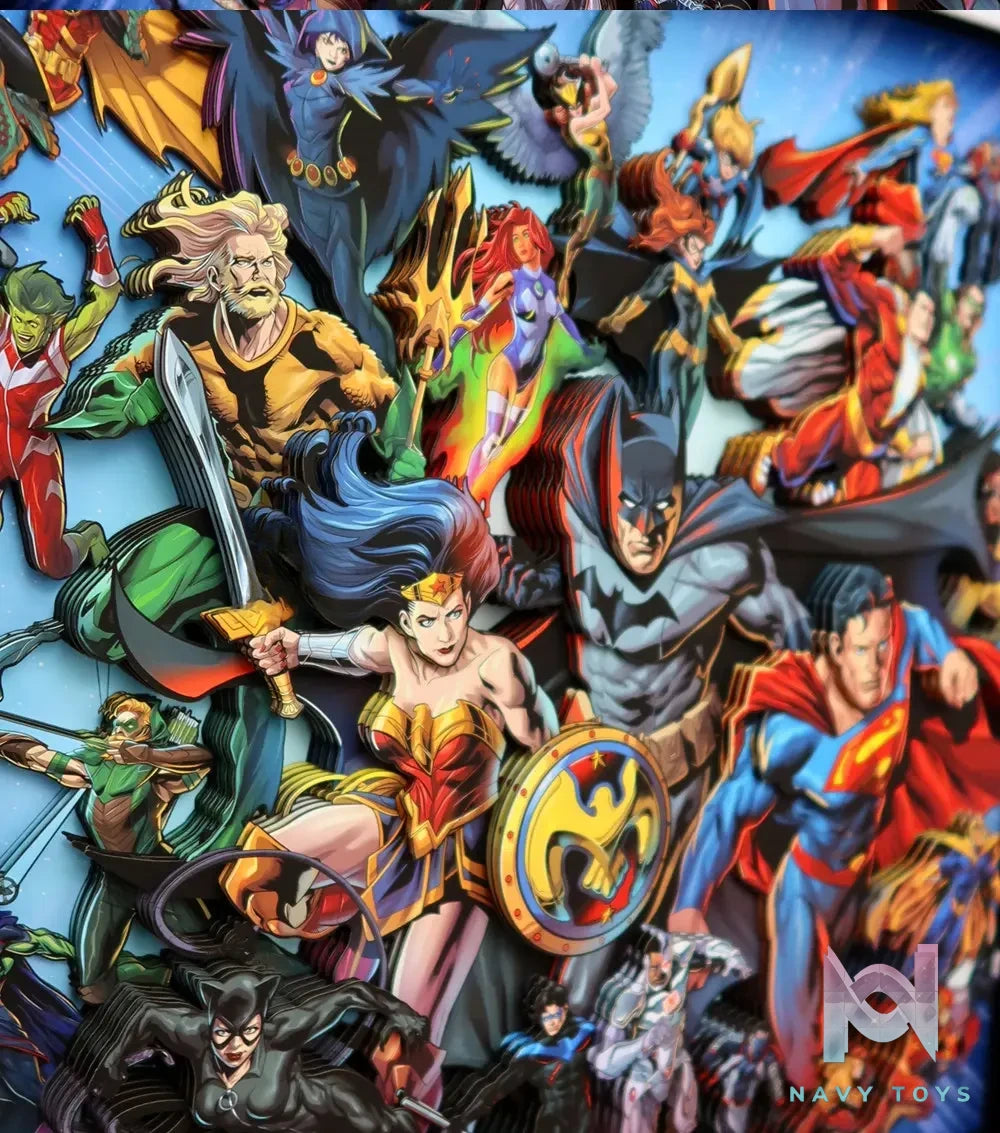 KALA HOME Studio – DC Comics Multiple Characters 3D Decorative Painting DC Comics