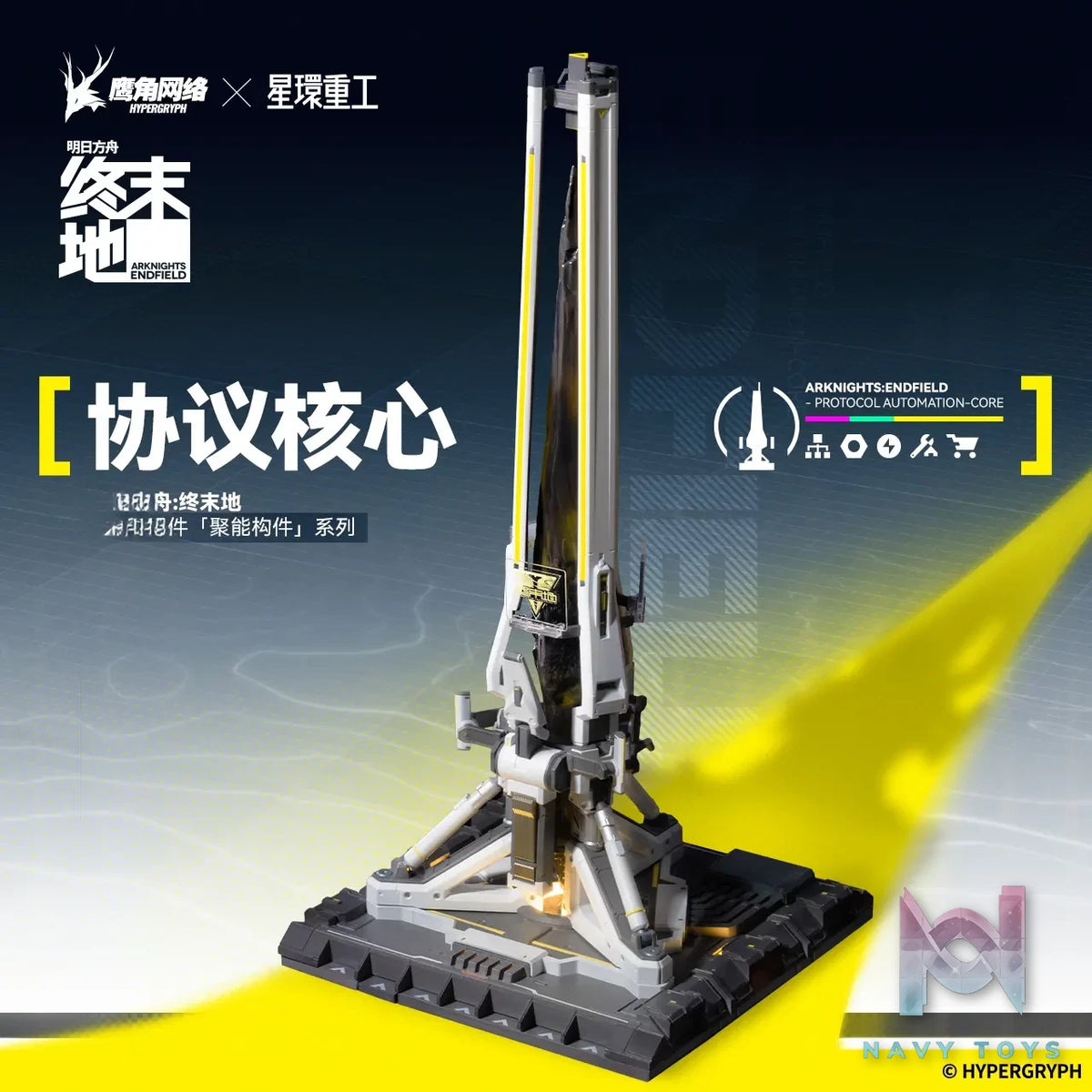Planet Ring Industry – Arknights: Endfield Glow Display Piece “Energy-Concentrating Component” Series Protocol Core (Licensed)