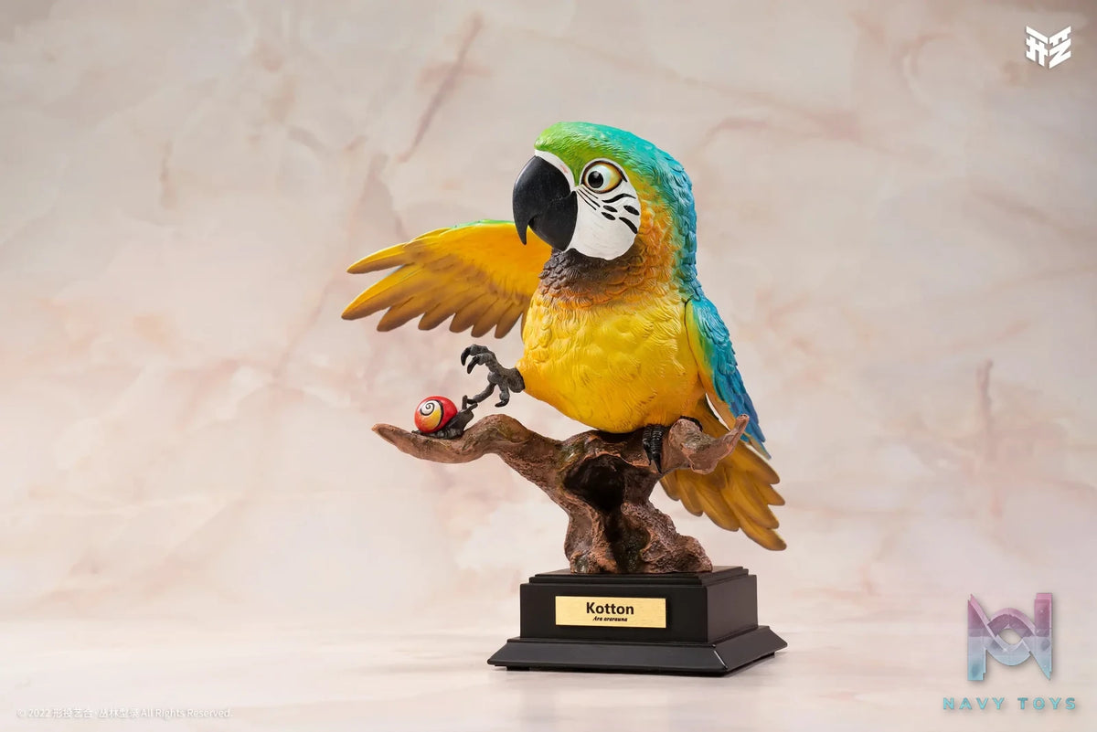 Xing Tou Yi He Studio – Jungle Catalog 001 Ara ararauna Blue-and-yellow Macaw Kotton (Licensed)