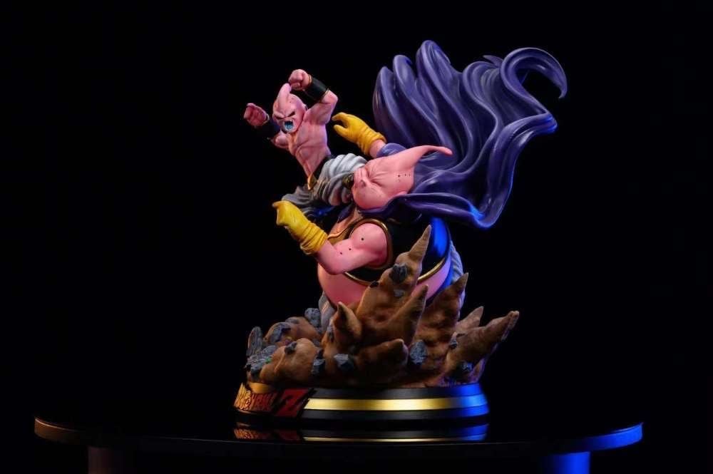 Fat Buu vs Little Buu resin statue NOAH Studio anime figure