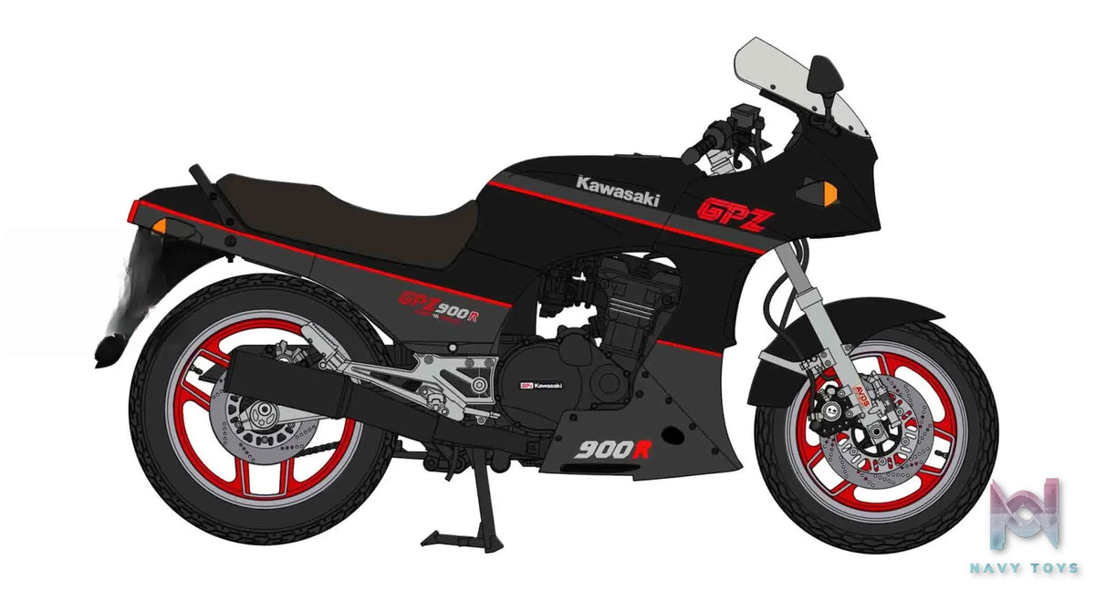 Hasegawa – 1/12 Kawasaki GPZ900R (A5) (1988) Plastic Model (Licensed)