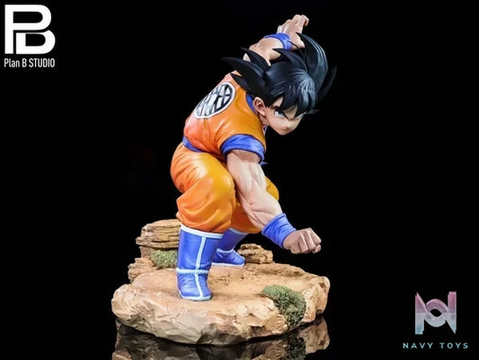 PlanB Studio - Dragon Ball Goku Fighting Stance resin statue Navy Toys anime figure