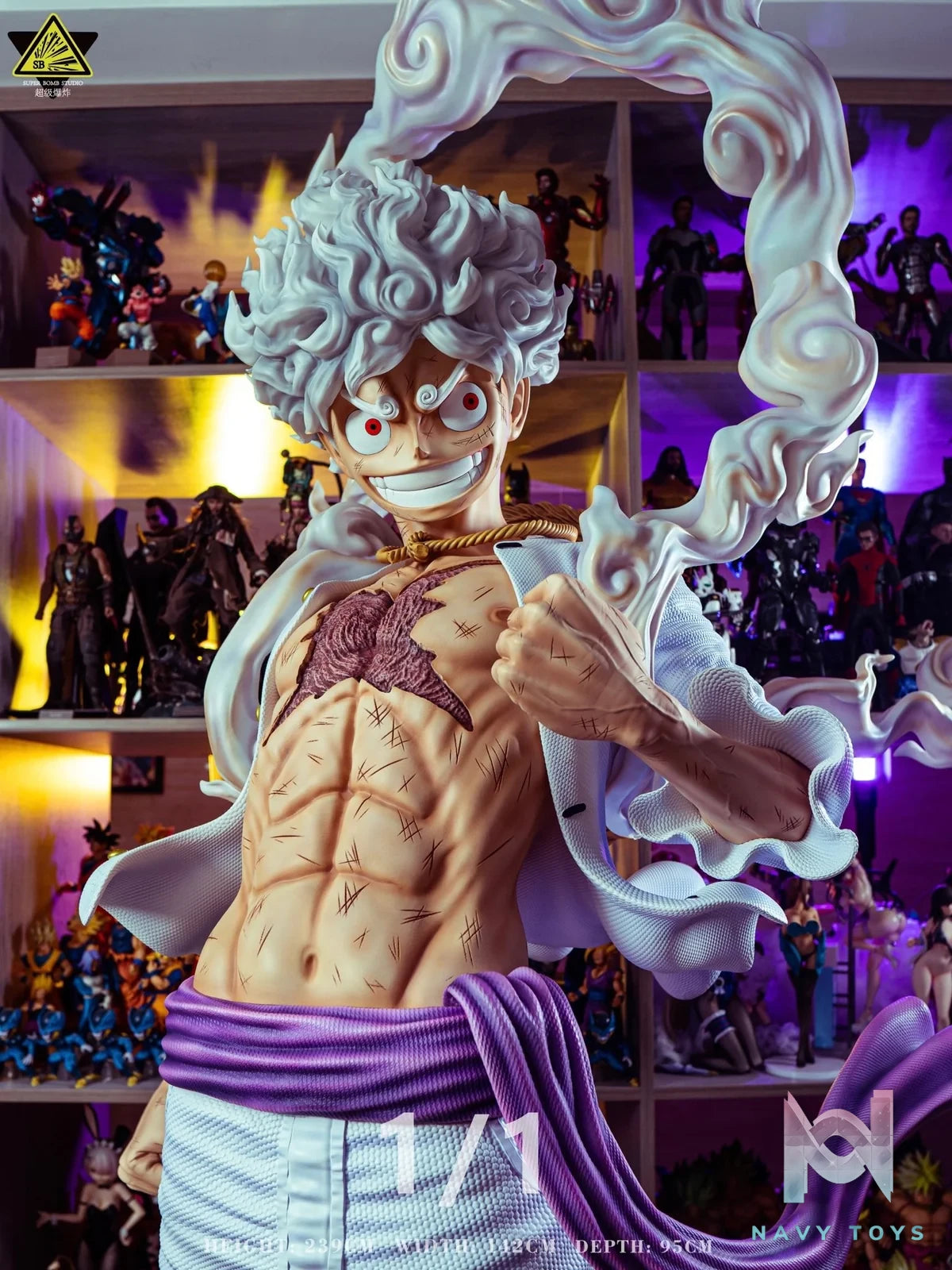 Luffy Gear 5 Nika Life Size - One Piece - SBS Studio resin statue SBS Studio anime figure