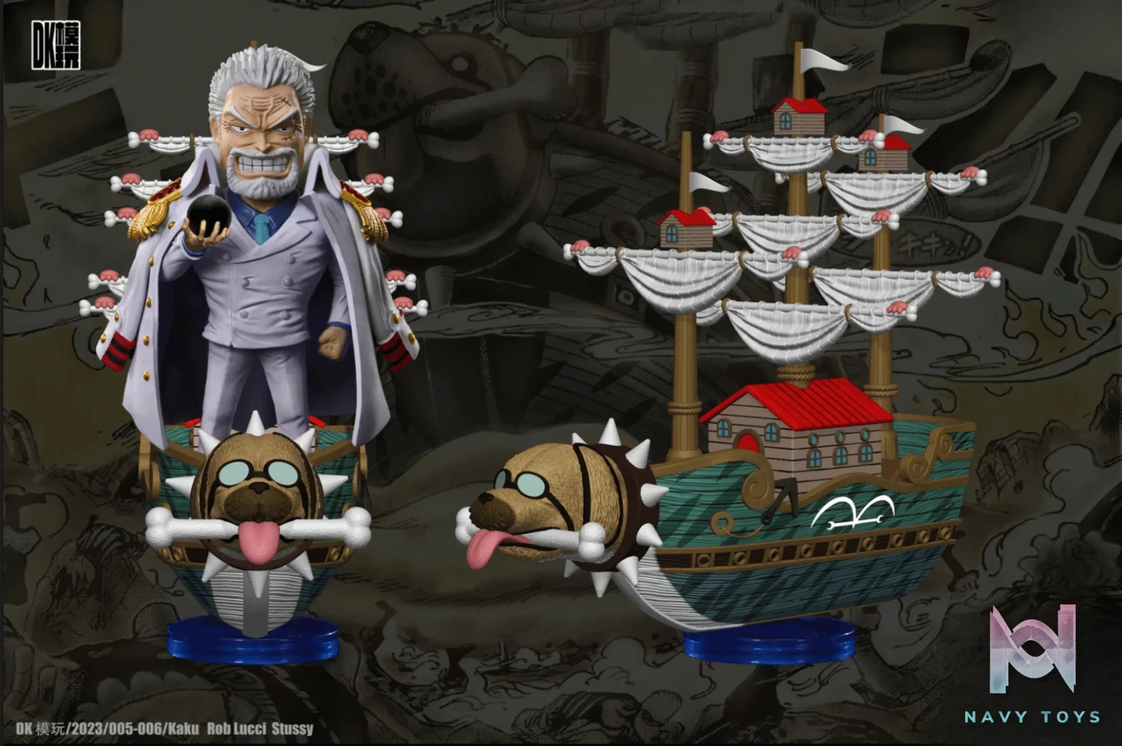 DK Studio – One Piece Monkey D Garp & Bogard