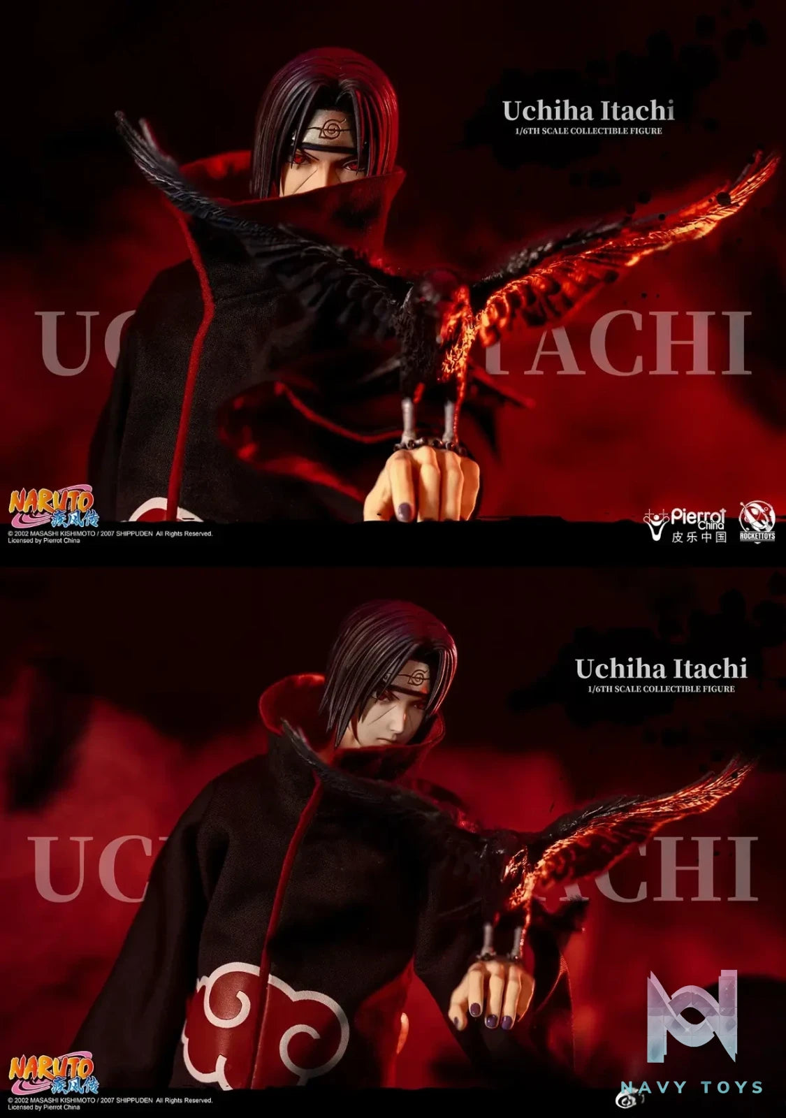 ROCKETTOYS Studio – Naruto Shippuden Uchiha Itachi 1/6 Scale Action Figure ROC-003 (Licensed)