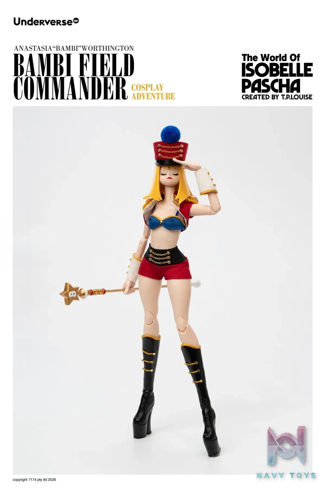 UNDERVERSE – The World of Isobella Pascha Series FIELD COMMANDER BAMBI UV202615-1 (Licensed)
